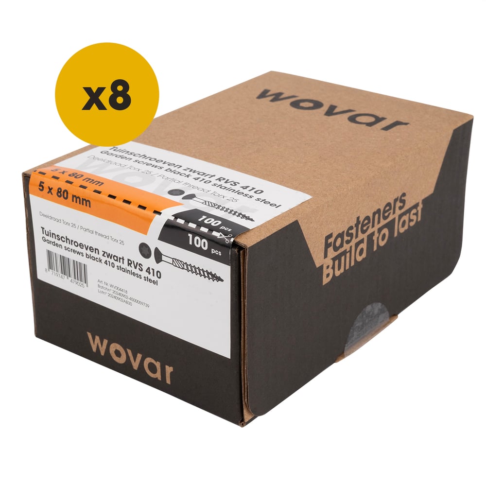 PotdekselschroevenZwartRVS4105x80mmTorx25Deeldraad_Doosje