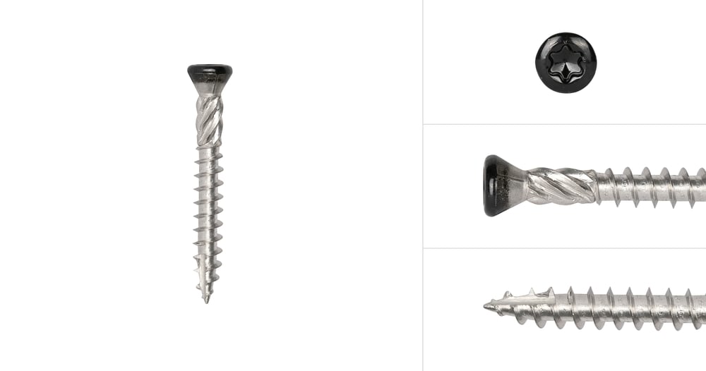 PotdekselschroevenZwartRVS4105x40mmTorx25metsnijpunt_Doos200Stuks