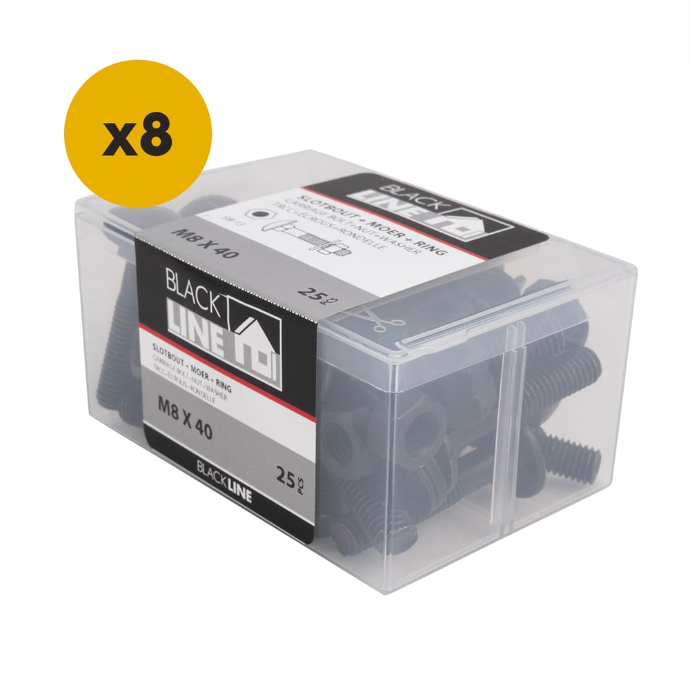 SlotboutenVerzinktZwartM8x40mm_Doos25Stuks_doosje