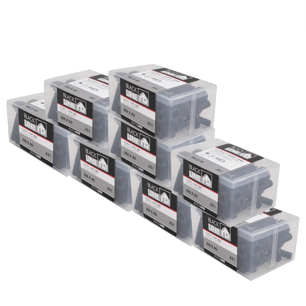 SlotboutenVerzinktZwartM8x40mm_Doos25Stuks_doosjes