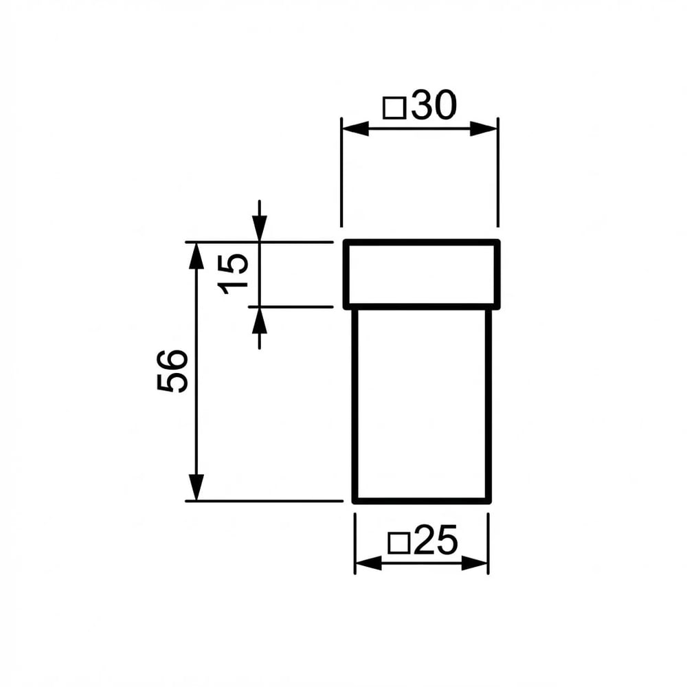 Technische_tekening_Deurstopper_wand_muur