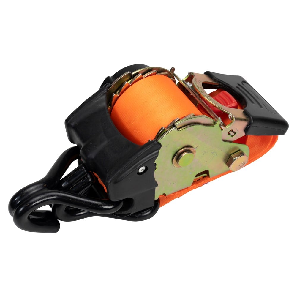 Self_RetractingRatchetTie_DownStrapwithHooks50mm3m1500daN