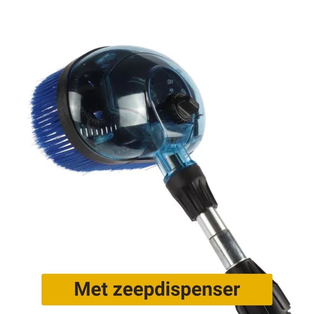 Wasborstel_Roterend_Metzeepdispenser_22cm_vooraanzicht