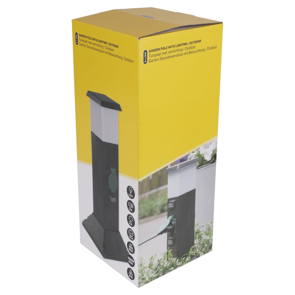 tuinpaalmetlampen2stopcontactenrandaardeip4440cmzwart4