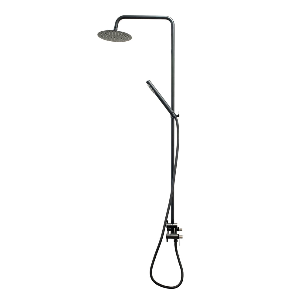 WV023309_Zwart_Buitendouche_Set_Warm_En_Koud_Water_Wandmontage_1