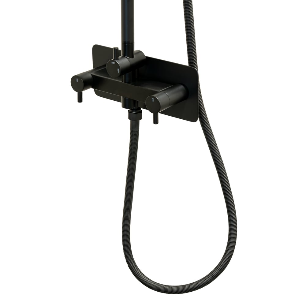 WV023309_Zwart_Buitendouche_Set_Warm_En_Koud_Water_Wandmontage_2