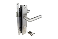 Deurbeslag_Set_Compleet_Poortslot_RVS_op_Schild