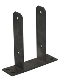 U_paalhouder_voor_10_x_10_cm_palen_Per_Stuk_zwart