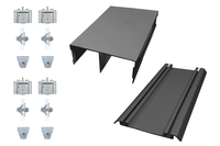 CompletesetSchuifdeursysteemKast2deursZwart