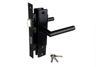 Deurbeslag_Set_Compleet_iPoortslot_Zwart_op_Schild