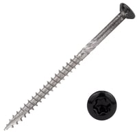 PotdekselschroevenZwartRVS4104x60mmTorx20Deeldraad