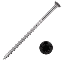 PotdekselschroevenZwartRVS4104x70mmTorx20Deeldraad