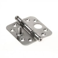 SKGScharnier89x89mmVerzinktmetKogellagersRondeHoek