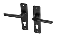 zwarte_deurklinken_met_schild_pc72_aluminium_duimmodel_per_set