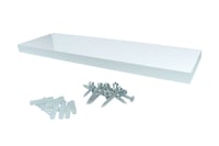 ZwevendeWandplankWitHoogglans1180x235mmBevestigingsmateriaal