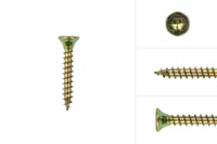 SpaanplaatschroevenGeelVerzinkt3x25mmTorx10_Doos200stuks