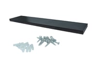 ZwevendeWandplank118x24cmDonkerbruinBevestigingsmateraal