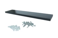 ZwevendeWandplank118x24cmZwartBevestigingsmateriaal