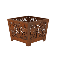 cortenschaalvuurkorfvierkant