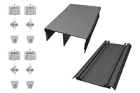 CompletesetSchuifdeursysteemKast2deursZwart