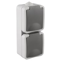 opbouwstopcontactdubbelverticaalrandaardeip54grijs