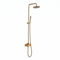 Messing_Buitendouche_Set_Warm_en_Koud_Water_Wandmontage