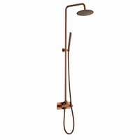 Koper_Buitendouche_Set_Warm_en_Koud_Water_Wandmontage