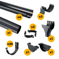 Wovar_Productfotografie_WV023936_Dakgoot_Zink_CompleteSet_Zwart_6_8m