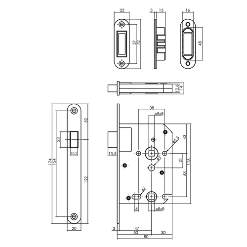 magneetslot_wc_slot_met_rvs_voorplaat_wc63_afmeting