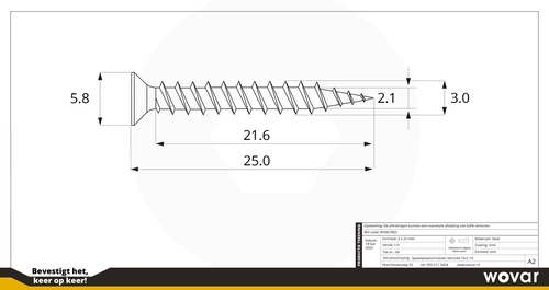 3x25mmtechnischetekening